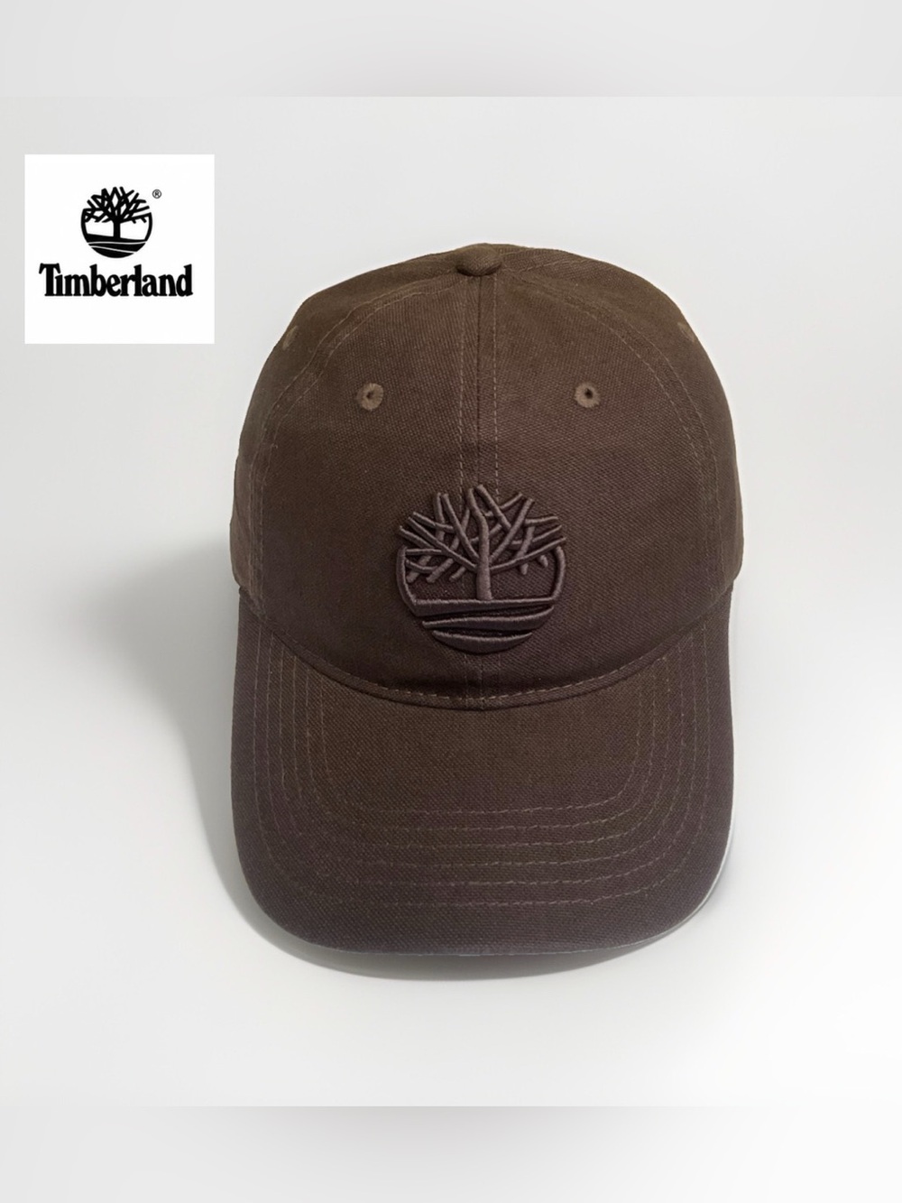 Timberland Dark Brown Embroidered Tree Cap